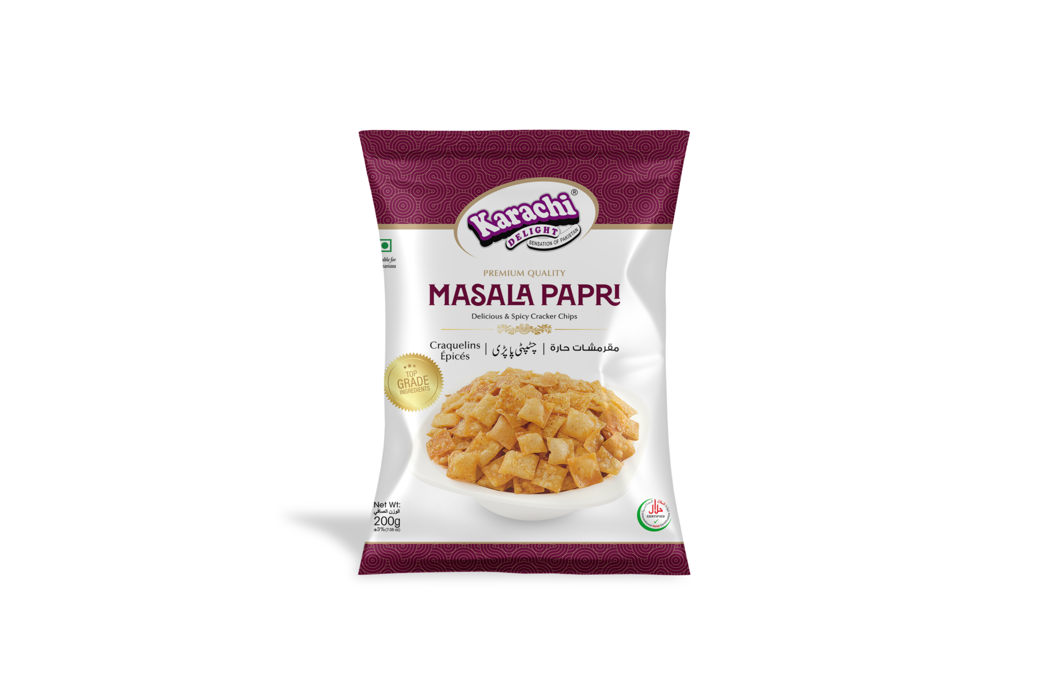 Karachi Delight Masala Papri 200G 20 Units per case