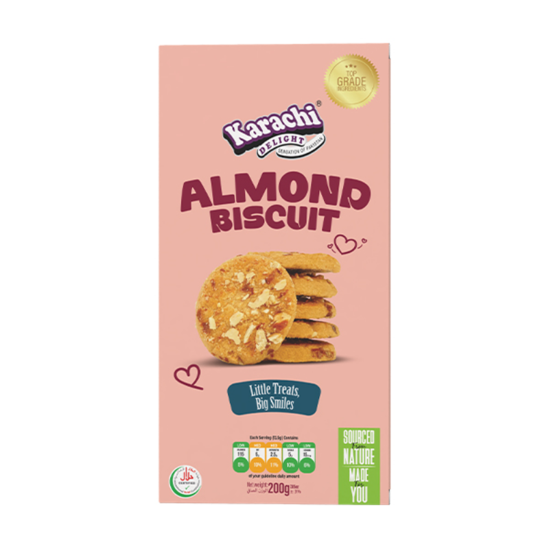 Karachi Delight Almond Biscuits 200G 20 Units per case