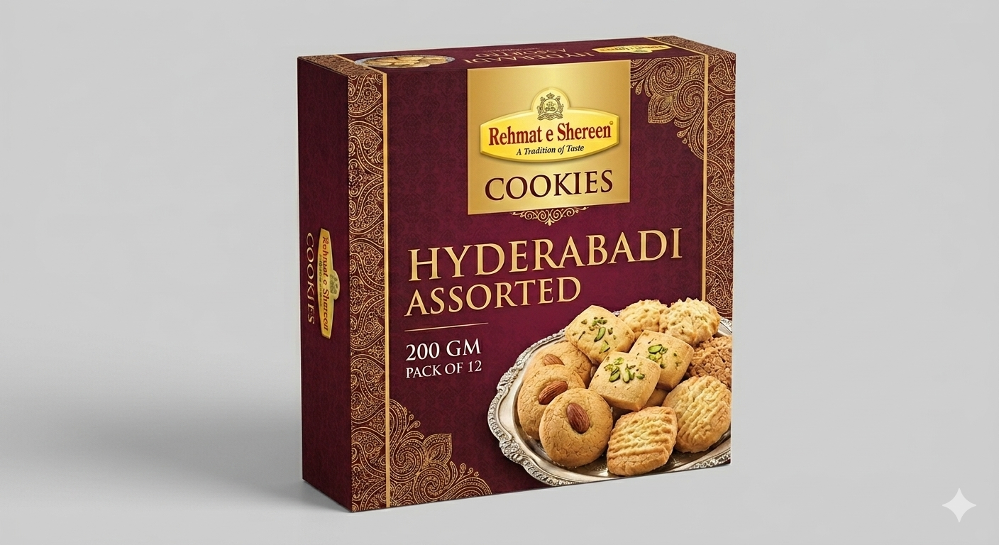 COOKIES HYDERABADI ASSORTED 200 GM