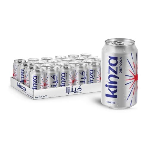 CSD CAN 320ML X 24 PCS KINZA COLA DIET